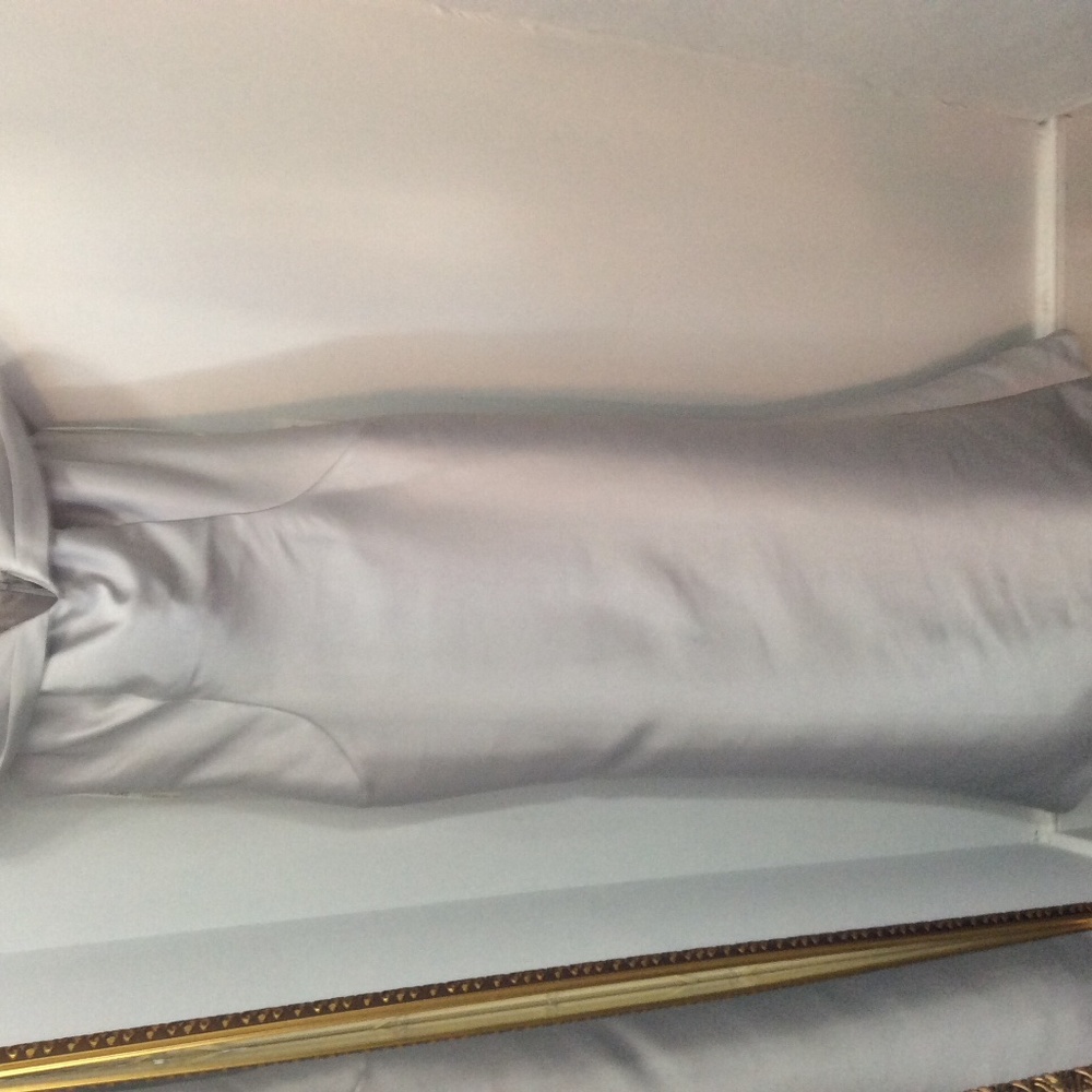 Cameron Blake Mother’s dress, silver, size 14o